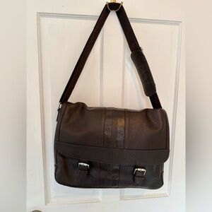 Cole Haan Brown Leather Men's Messenger Bag